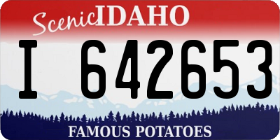 ID license plate I642653