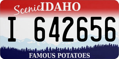 ID license plate I642656