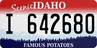 ID license plate I642680