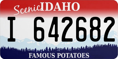 ID license plate I642682