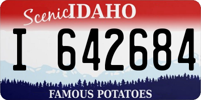ID license plate I642684