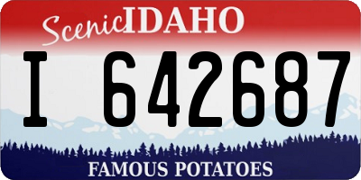 ID license plate I642687