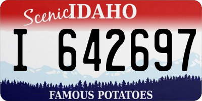 ID license plate I642697