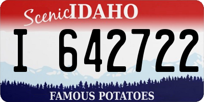 ID license plate I642722