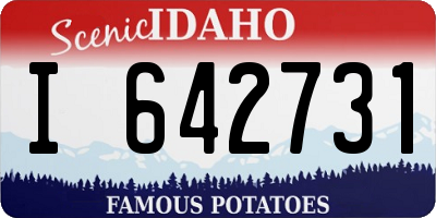 ID license plate I642731