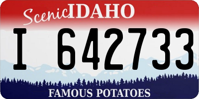 ID license plate I642733