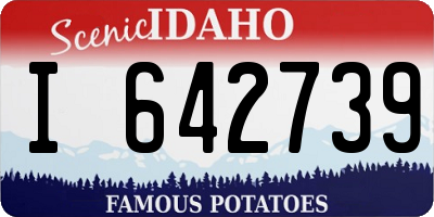 ID license plate I642739
