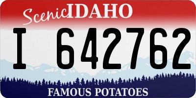ID license plate I642762