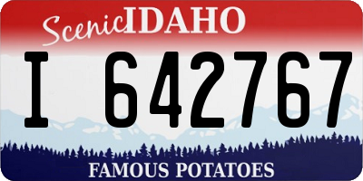 ID license plate I642767