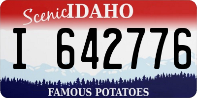 ID license plate I642776