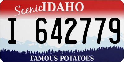 ID license plate I642779