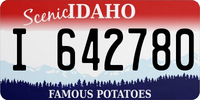 ID license plate I642780