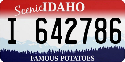 ID license plate I642786