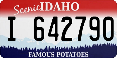 ID license plate I642790