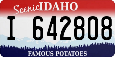 ID license plate I642808