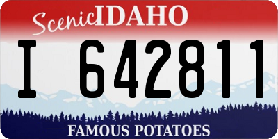 ID license plate I642811