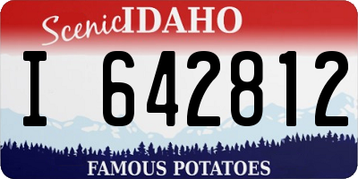 ID license plate I642812