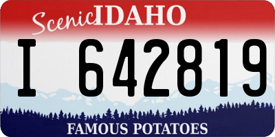 ID license plate I642819