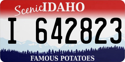 ID license plate I642823