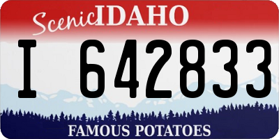 ID license plate I642833