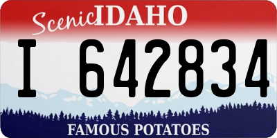 ID license plate I642834