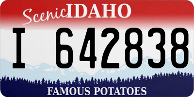 ID license plate I642838