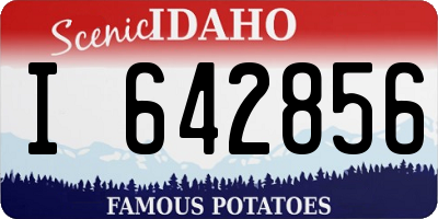 ID license plate I642856