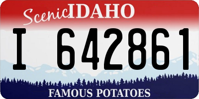 ID license plate I642861