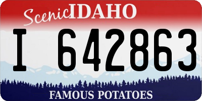 ID license plate I642863