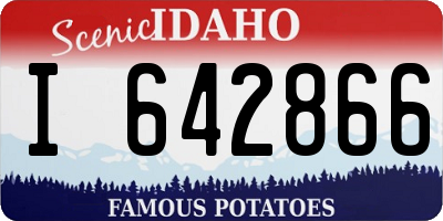 ID license plate I642866