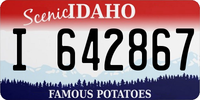 ID license plate I642867