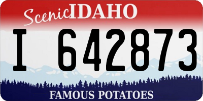 ID license plate I642873
