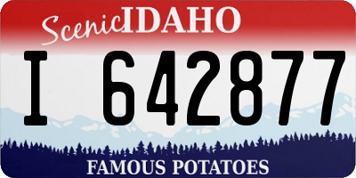 ID license plate I642877