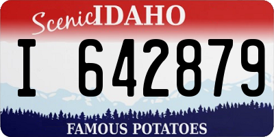 ID license plate I642879