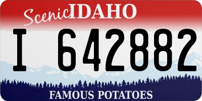 ID license plate I642882