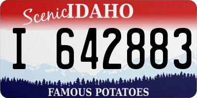 ID license plate I642883
