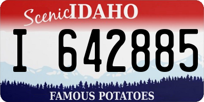 ID license plate I642885