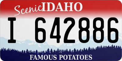 ID license plate I642886
