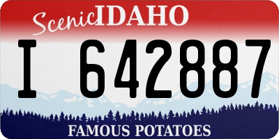 ID license plate I642887