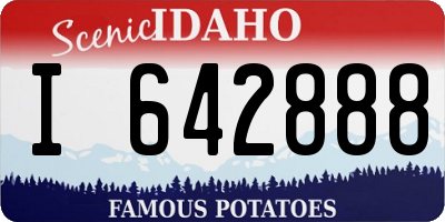 ID license plate I642888