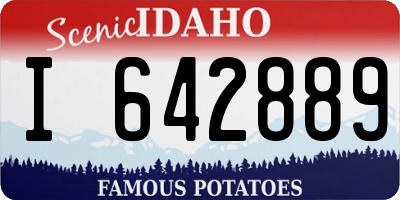 ID license plate I642889