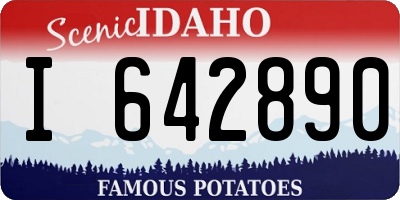 ID license plate I642890