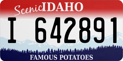ID license plate I642891