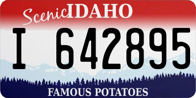 ID license plate I642895