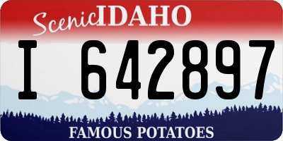 ID license plate I642897