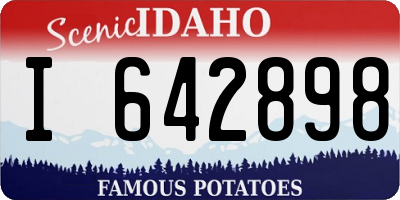ID license plate I642898