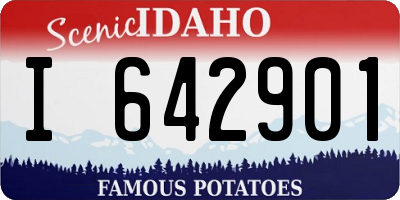 ID license plate I642901