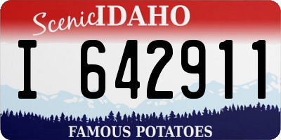 ID license plate I642911