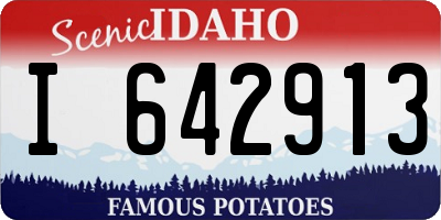 ID license plate I642913