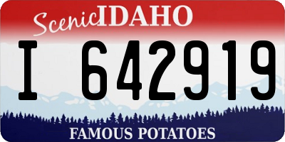 ID license plate I642919